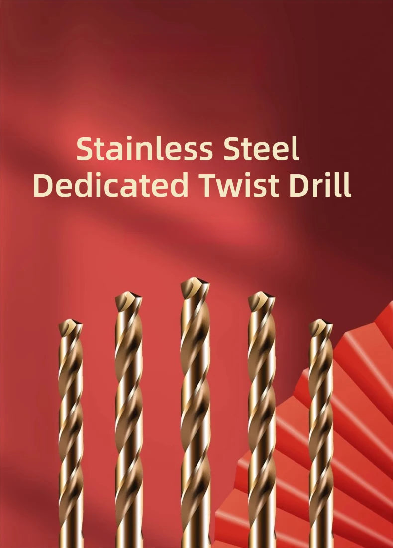 TG HSS6542 Precision Ground High Hardness Twist Drill Bits for