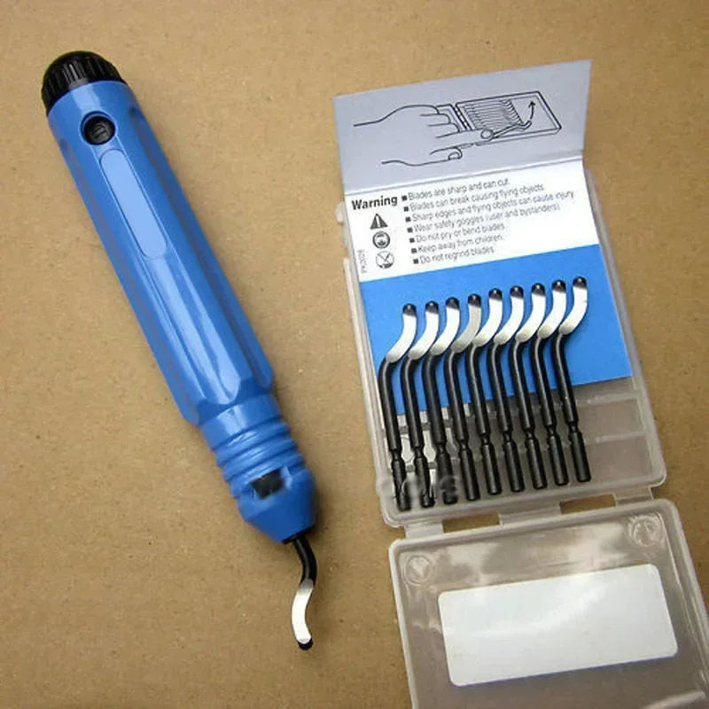 Metal Deburring Tool Kit — Burr Handle, Router Bit - View 1