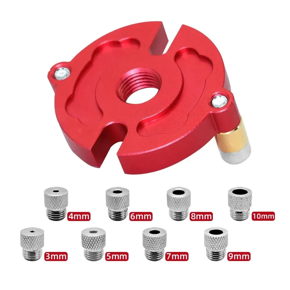 Fast-Splice Dowel Jig Kit — 3mm to 10mm Metal Bushing Aluminium Set