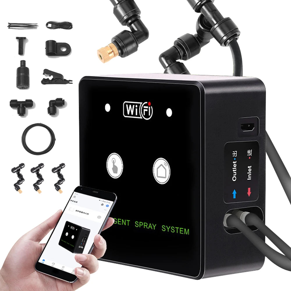 WiFi Smart Terrarium Misting System – 360° Timed Reptile Fogger