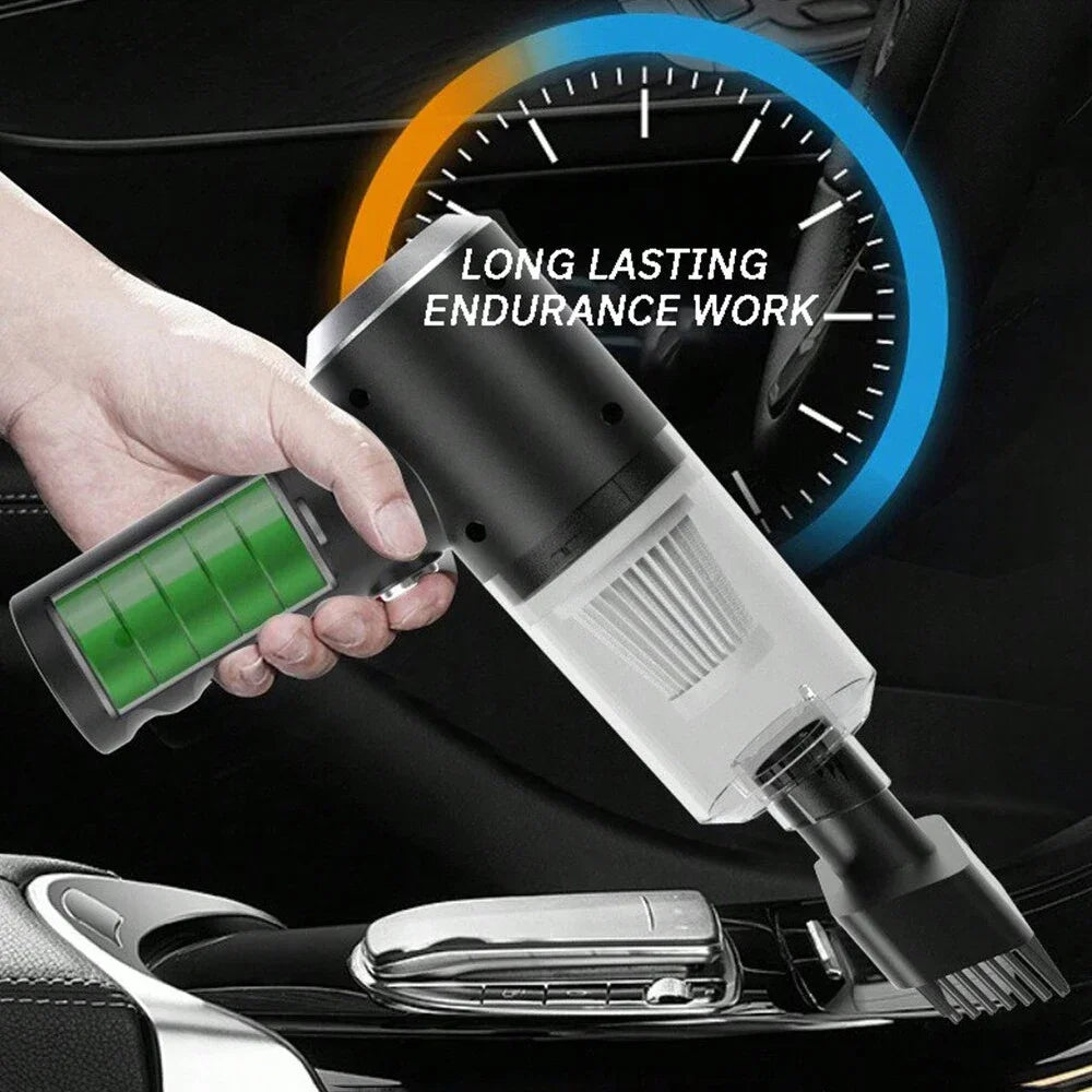 120W Cordless Handheld Vacuum Cleaner – Dual Use Home & Car