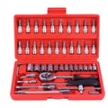 1Pc Krachtige 46pcs/set Carbon Steel Combination Set 1/4" Wrench