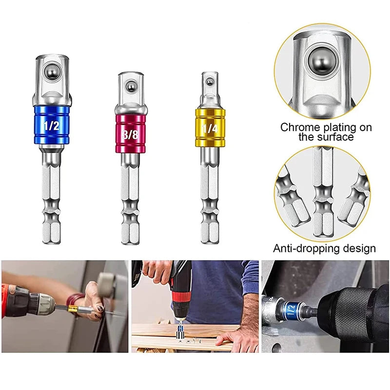 Internal Hexagonal Handle Universal Drill Bit Screwdriver Impact