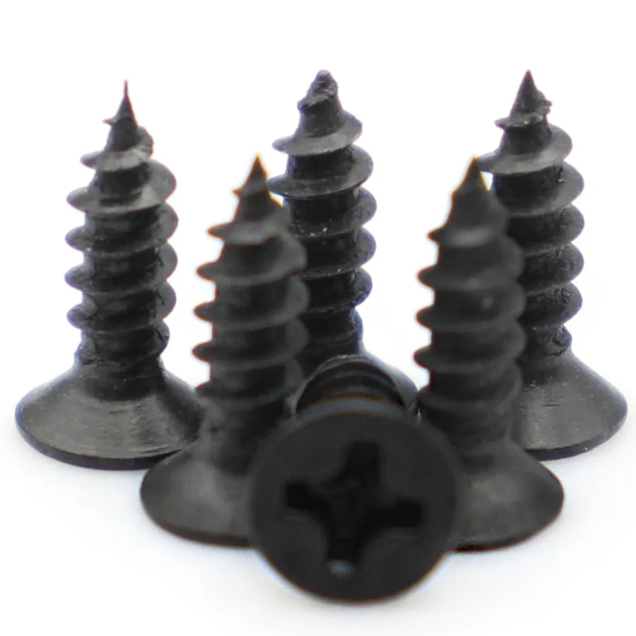 20/50pcs M2 M2.6 M3 M4 M5 M6 GB846 Black Zinc 304 Stainless Steel