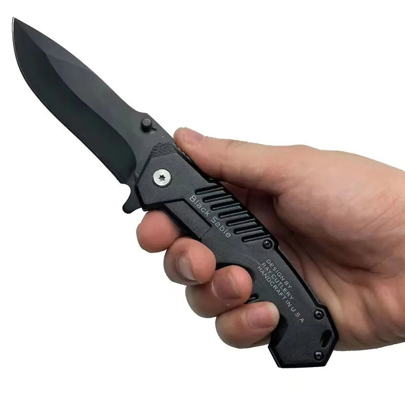 Portable Multifunctional Folding Survival Knife with Sharp Pocket