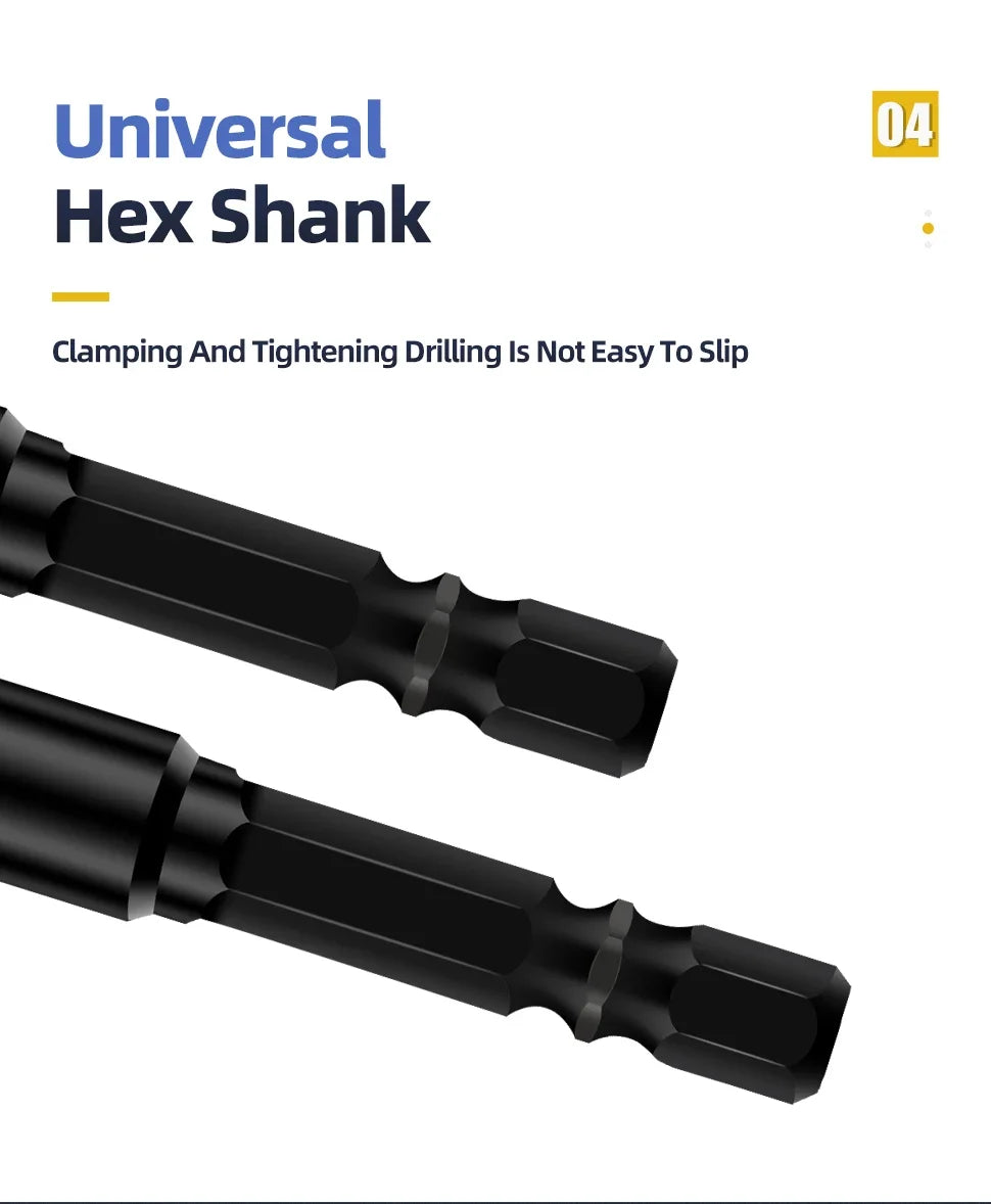 Cross Hex Drill Bit Set For Concrete Porcelain Tile Glass Metal
