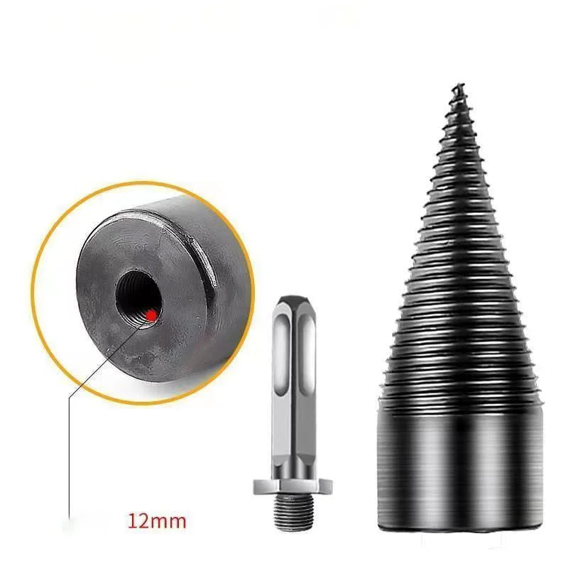 32/42/50MM Firewood Splitter Machine Drill Bit Wood Cone Punch Driver