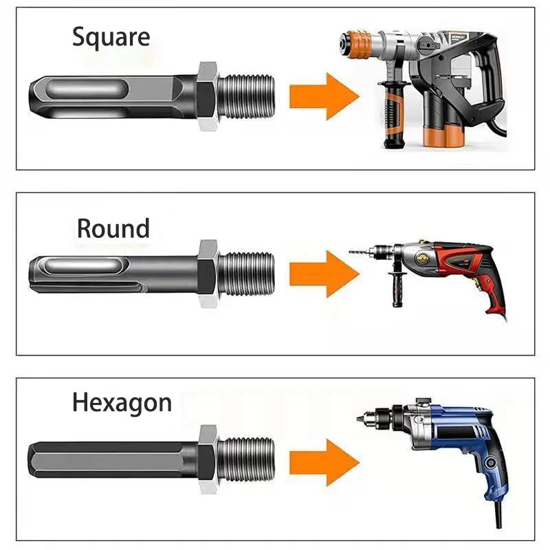 32/42/50MM Firewood Splitter Machine Drill Bit Wood Cone Punch Driver