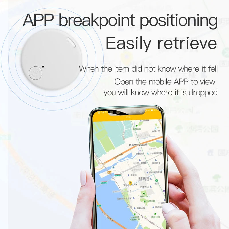Mini GPS Locator AntiLost Alarm Wallet Keychain Smart Tag