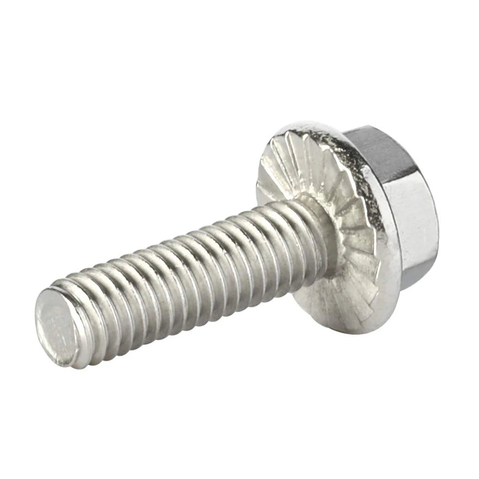 1-10pcs Hex Flange Bolt 304 Stainless Steel M4 M5 M6 M8 M10 M12
