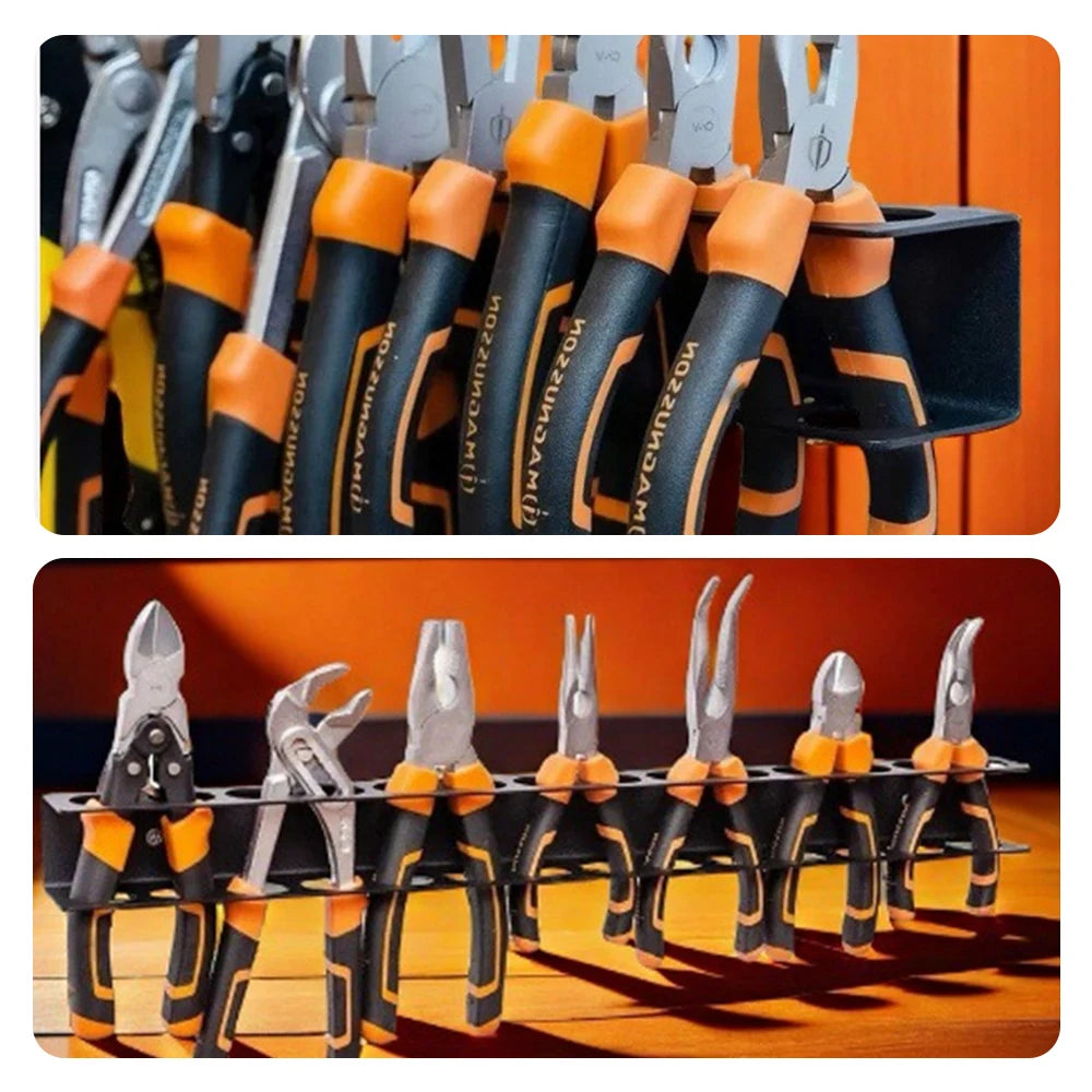 Screwdriver Organizer Tool Wall-mounted 14-hole Hardware Tool Storage