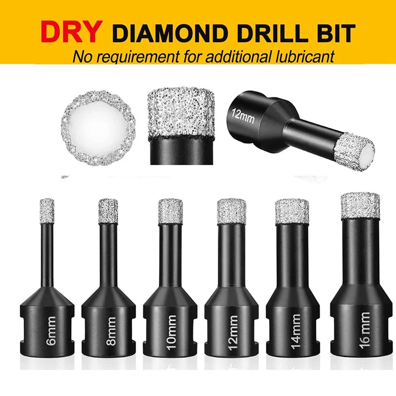 M14 Diamond Core Drill Bit — 6-Pack or Individual for Ceramic Tile,...