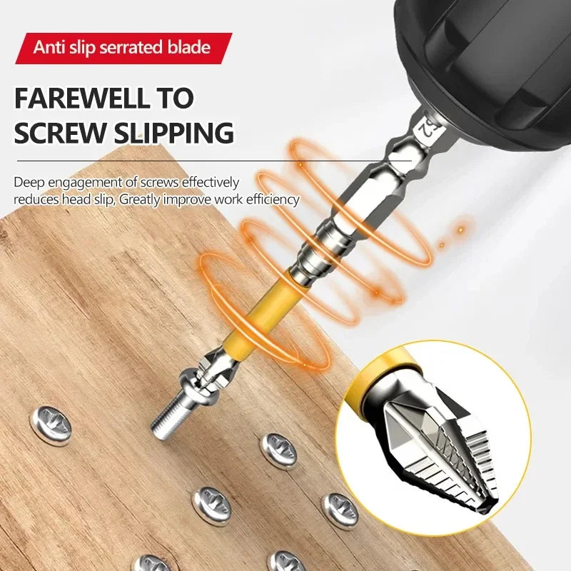 Non-slip PH2 Magnetic Batch Head Cross Screwdriver Hardness Drill Bit