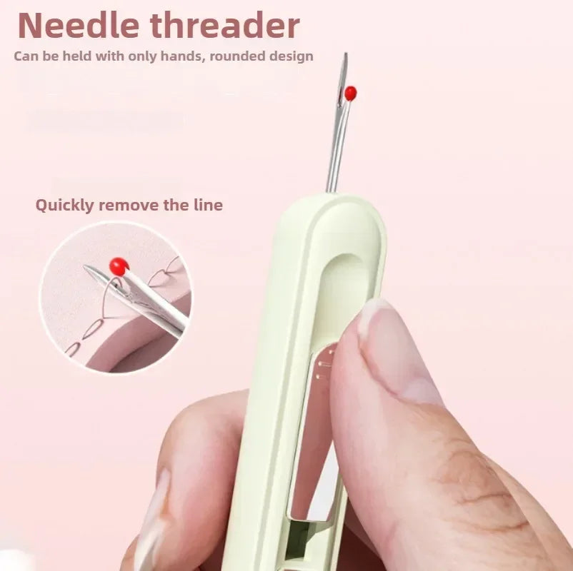 2 In 1 Needle Threader and Seam Ripper Tool Multifunctional Sewing