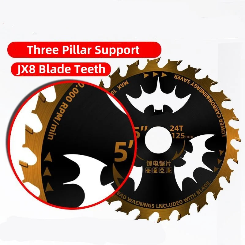 Circular Saw Blade for Wood Cutting – 4" to 7.25" Electric Woodworking Saw Blade 24T Alloy 110–185mm