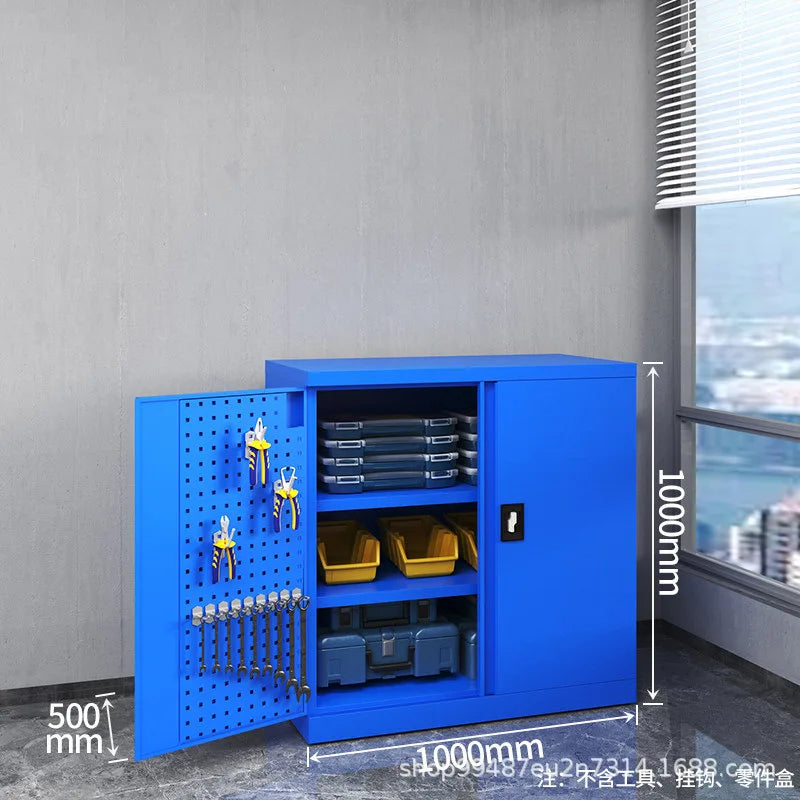 Industrial-Grade Heavy Tool Cabinet – Thickened Steel Factory Workshop
