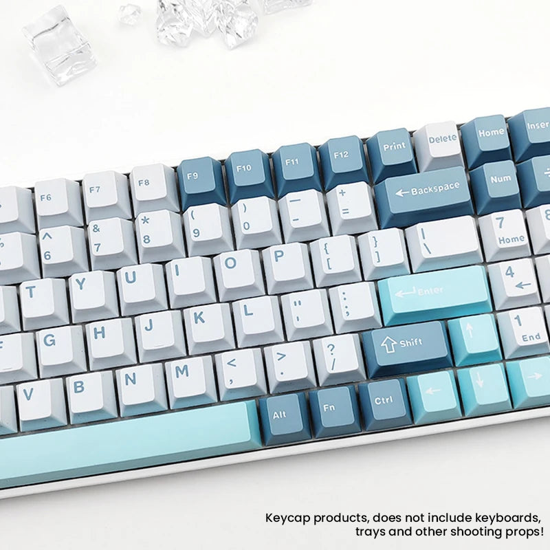 126 Keys Double Shot PBT Cherry Keycaps Mechanical Game Keyboard