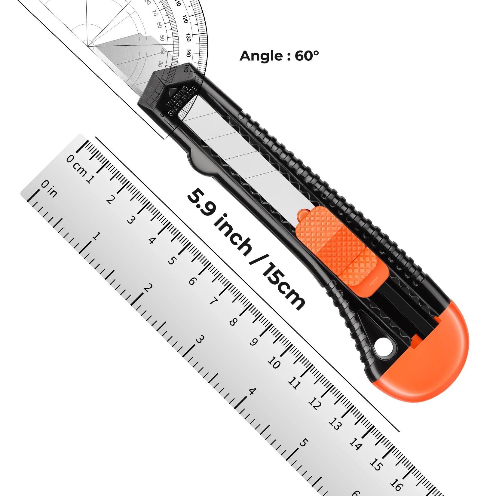 3 Pack Utility Knife Box Cutter Retractable