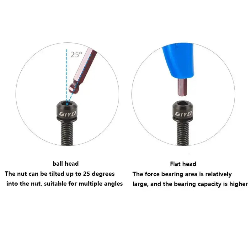 T25 3/4/5/6MM Bike Allen Key Wrench T-Shaped Extended Plastic Handle