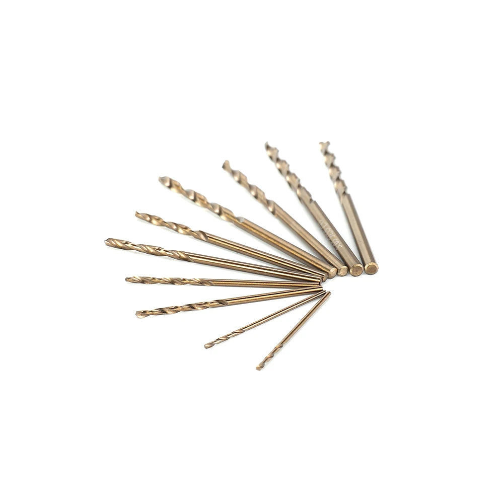 10pcs HSS M35 Cobalt Drill Bit 1mm 1.5mm 2mm 2.5mm 3mm Used For