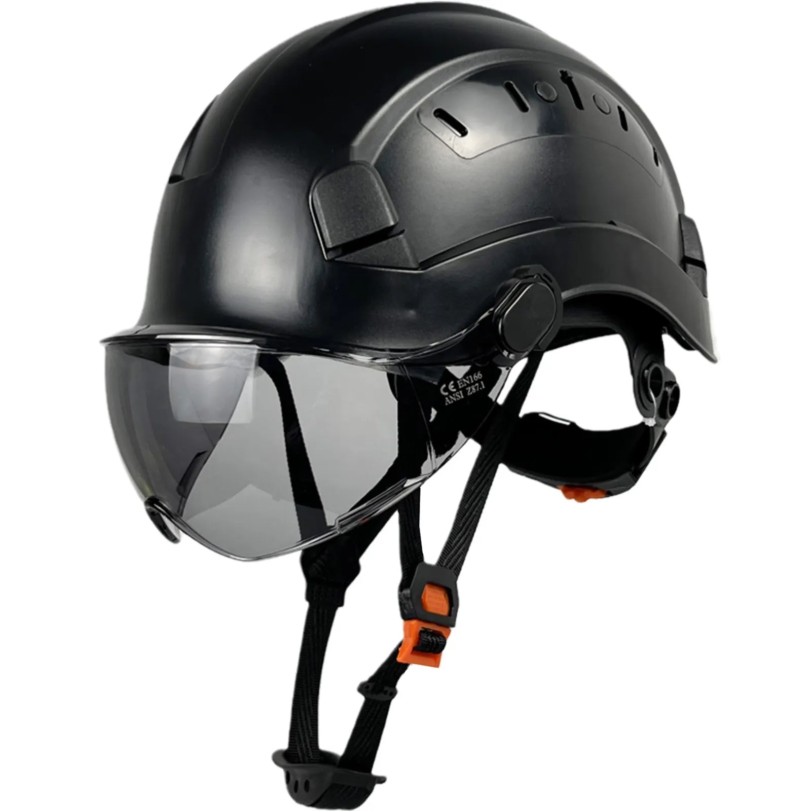 Construction Safety Helmet with Goggles & Visor – CE ANSI ABS Hard Hat