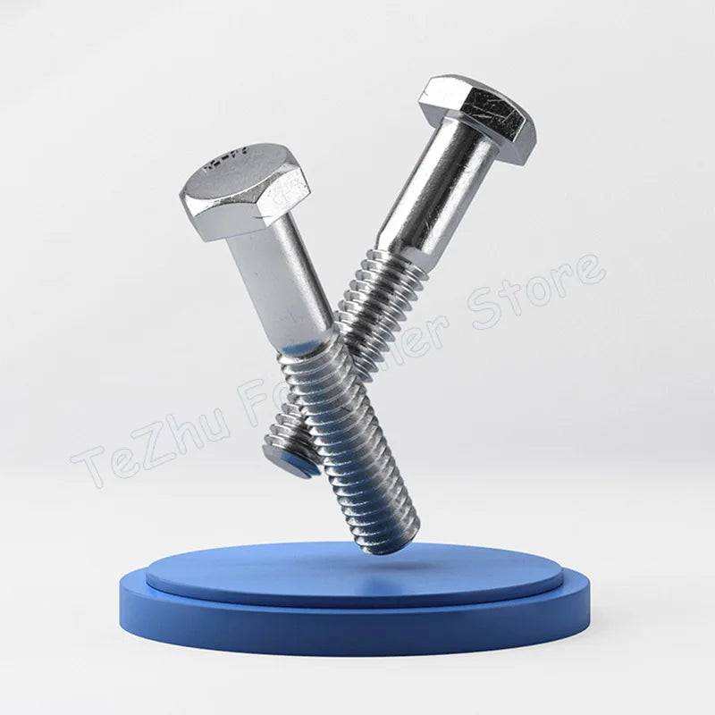 M6 M8 M10 M12 Half Thread 304 A2-70 Stainless Steel External Hex
