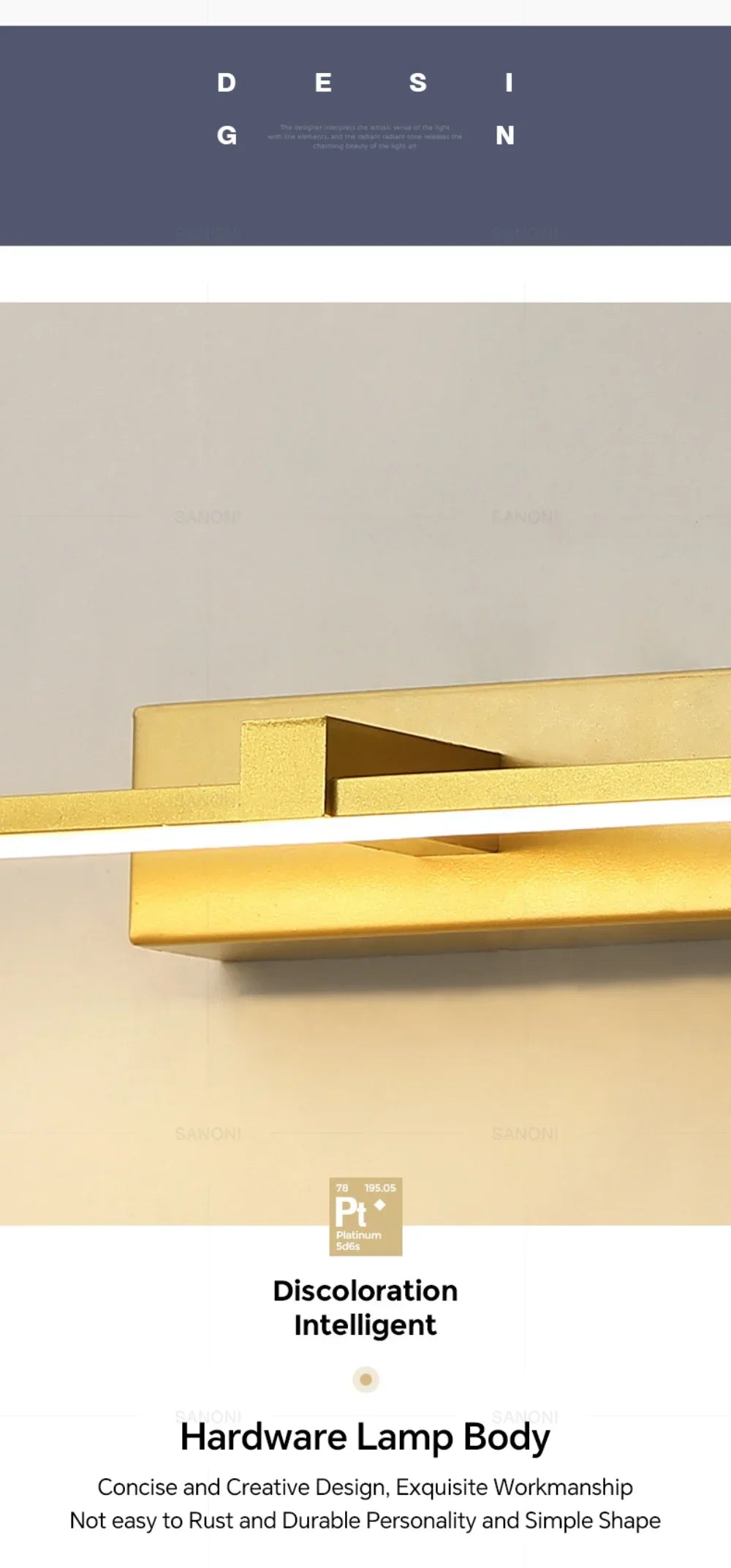 Modern LED Wall Lamp For Bedroom Bedside Hallway Bathroom Makeup