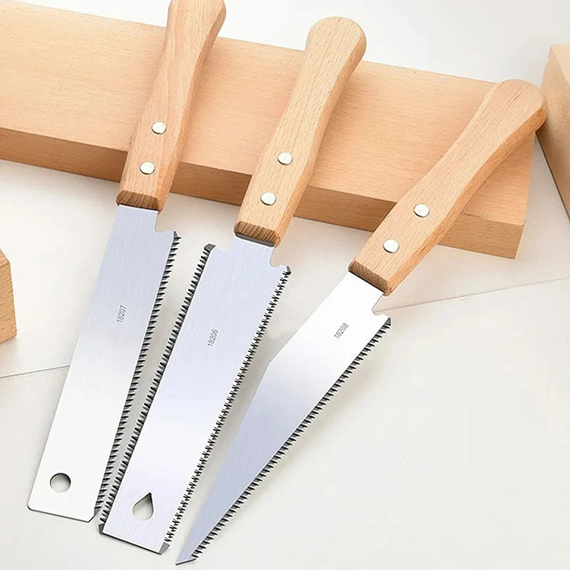 Japanese Style Hand Saw Non-slip Wooden Handle Pull Saw Flush Cut Saw