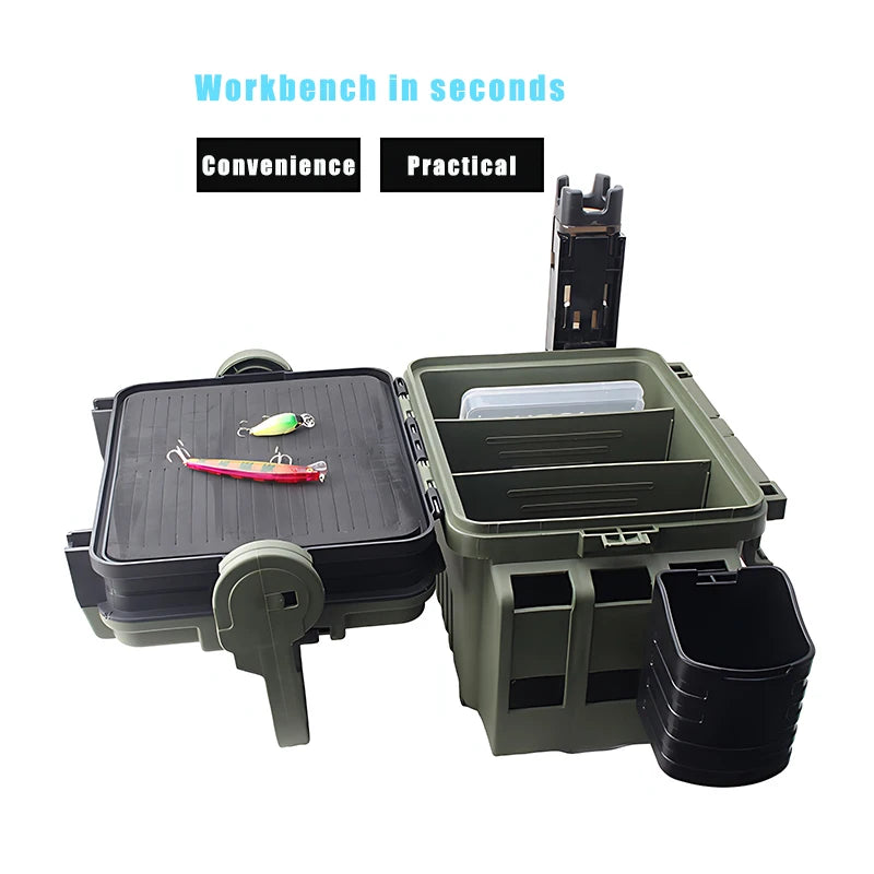 Large Fishing Box Organizer Multi-function Lure Live Fish Bucket