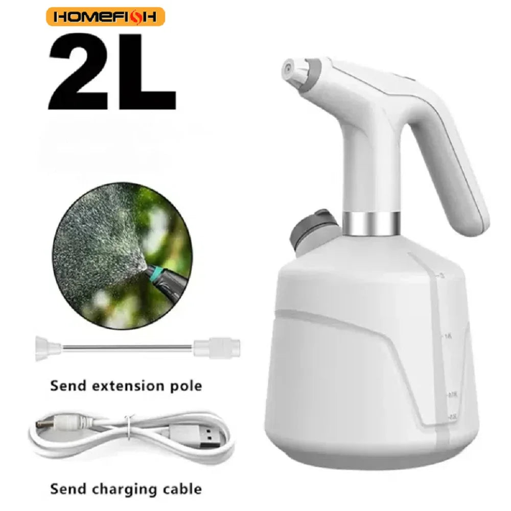 HOMEFISH 2L Electric Spray Bottle – USB Automatic Watering & Fogger