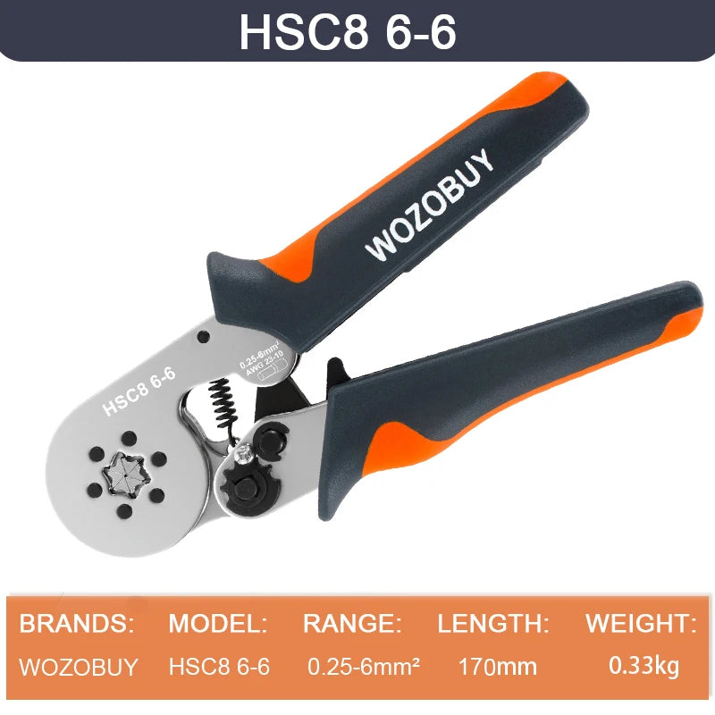 Ferrule Crimping Tool HSC8 6-4/6-6 Electrical Crimper Plier For Wire