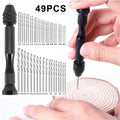 49-Piece Mini Hand Drill Set — 0.2mm to 3.4mm with - View 1