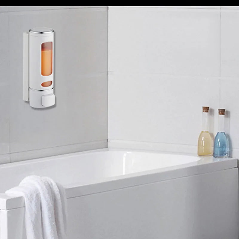 Single/double 400Ml Soap Dispenser Wall-Mount Shower Bath Shampoo