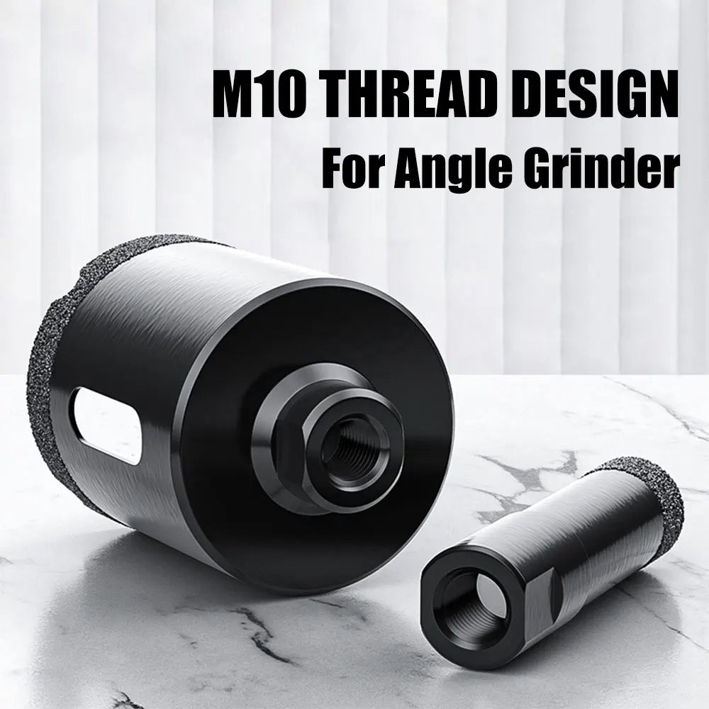 M10 6-100mm Diamond Brazed Core Dry Drill Bit For Porcelain Tiles