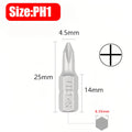 100/1pc 25mm Anti Slip Electric Hex Shank Magnetic Screwdriver Drill