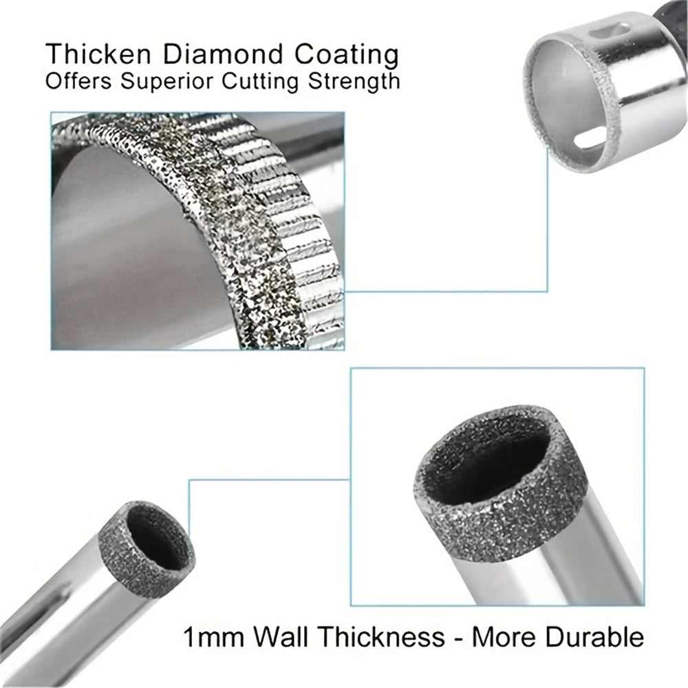 10pcs/set 6mm-30mm Diamond Coated Hole Saw Cutter
