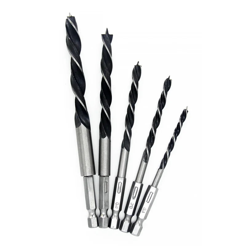 3/5pcs 3 4 5 6 7 8 10mm Quick Change Metal Tools 1/4" Hex Shank Wood
