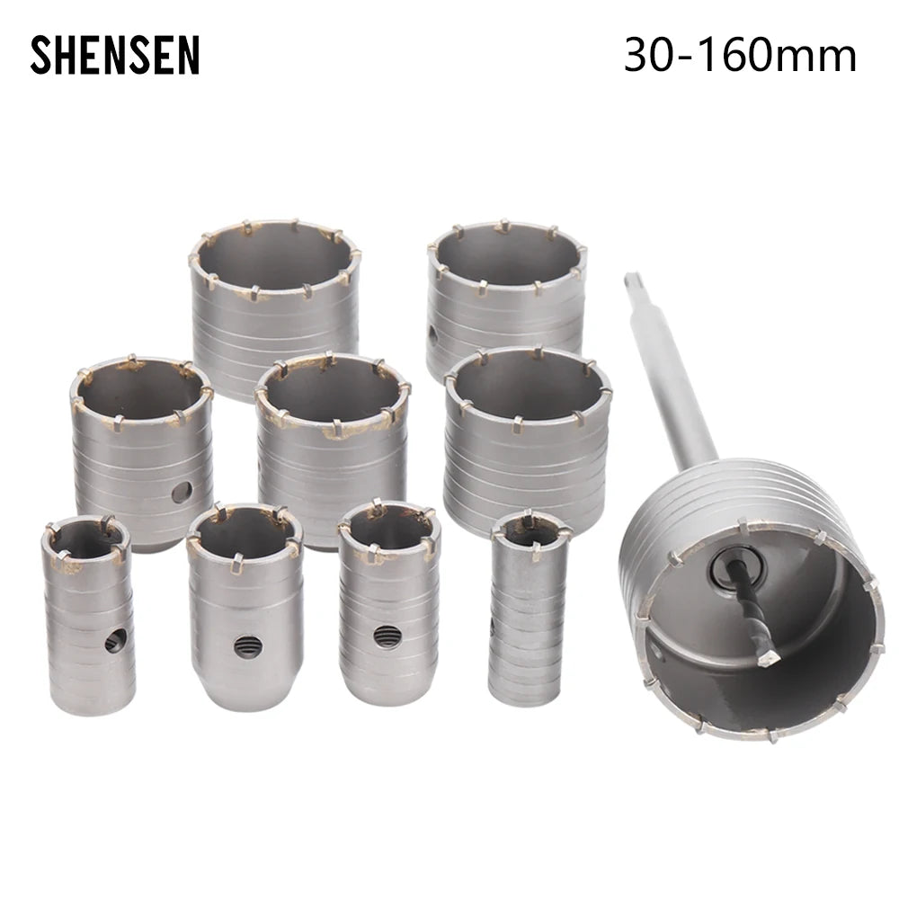 SDS Plus Concrete Wall Drilling Crown — 30mm to 150mm H - View 1