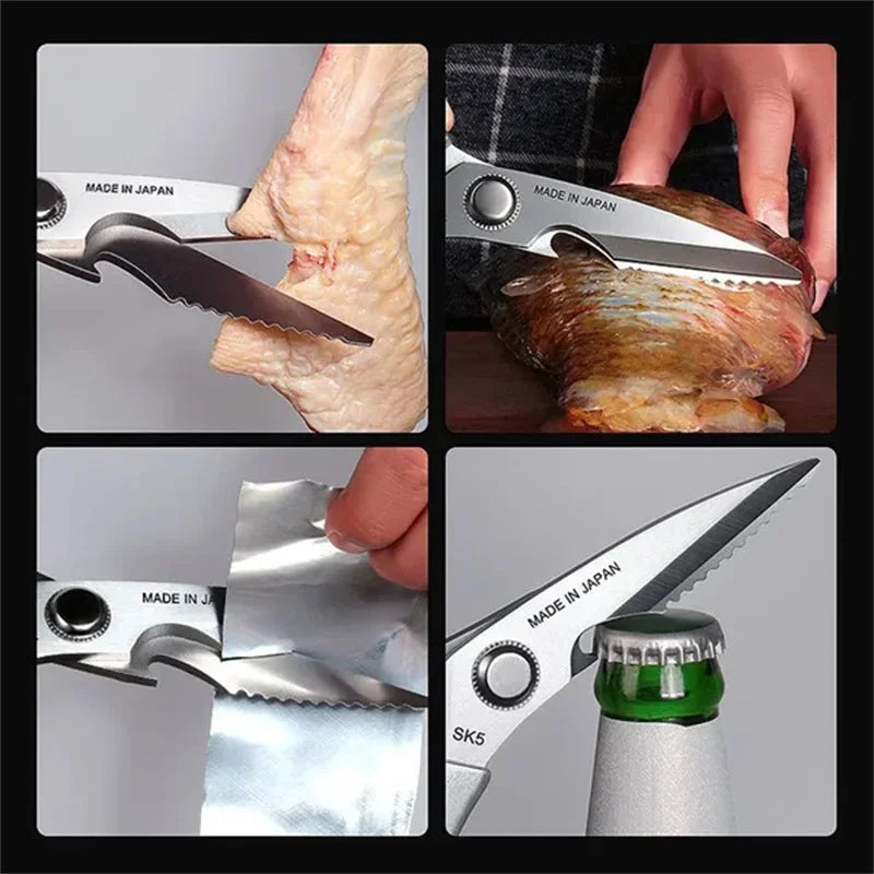 Stainless Steel Kitchen Scissors Multifunctional Chicken Bone