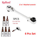 Rafford Mini Treble 1/4 Ratchet Wrench Double Ended Quick Socket