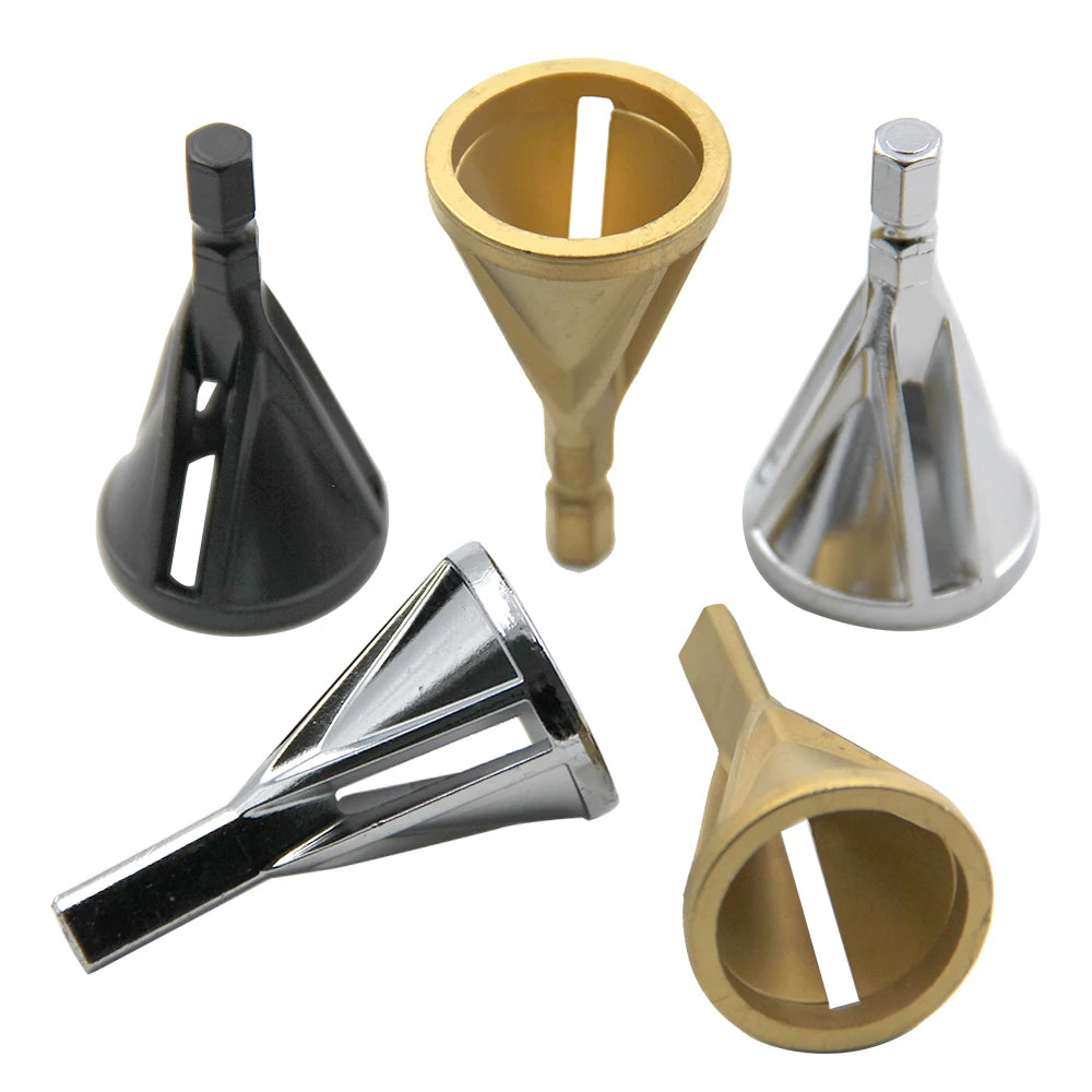 3-Blade External Chamfer Deburring Tool — Hex & Triangle Handle for...