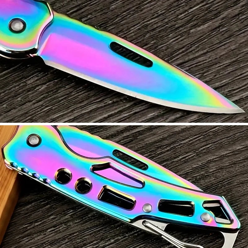 Folding Fruit Knife Stainless Steel Meat Cleaver Kitchen Knife with