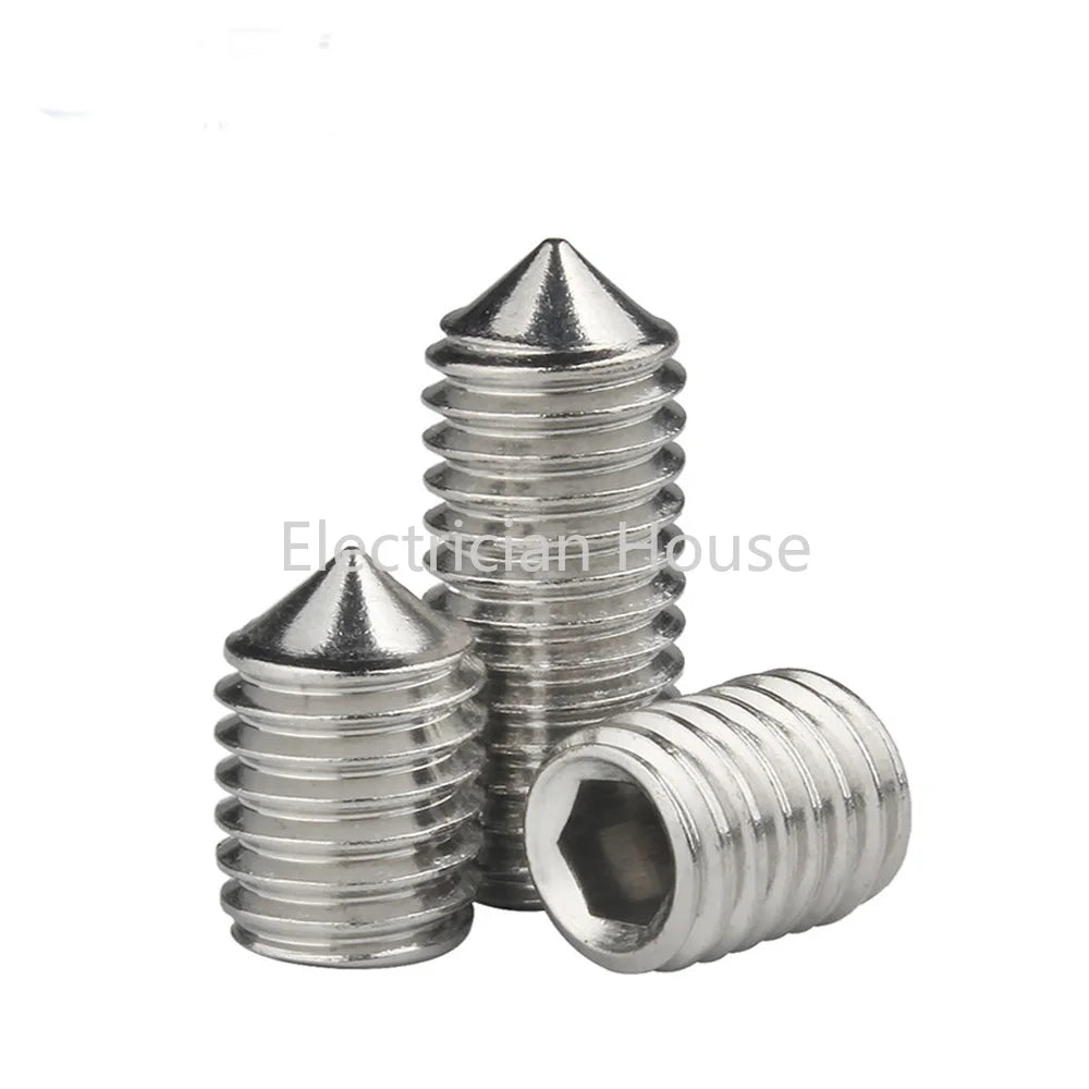 10pcs/lot Hex hexagon socket set screw cone point grub screw M2 M2.5