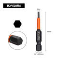 1/7x 50mm Hex Head Screwdriver Bit 1/4 Hex Quick Change Impact Driver