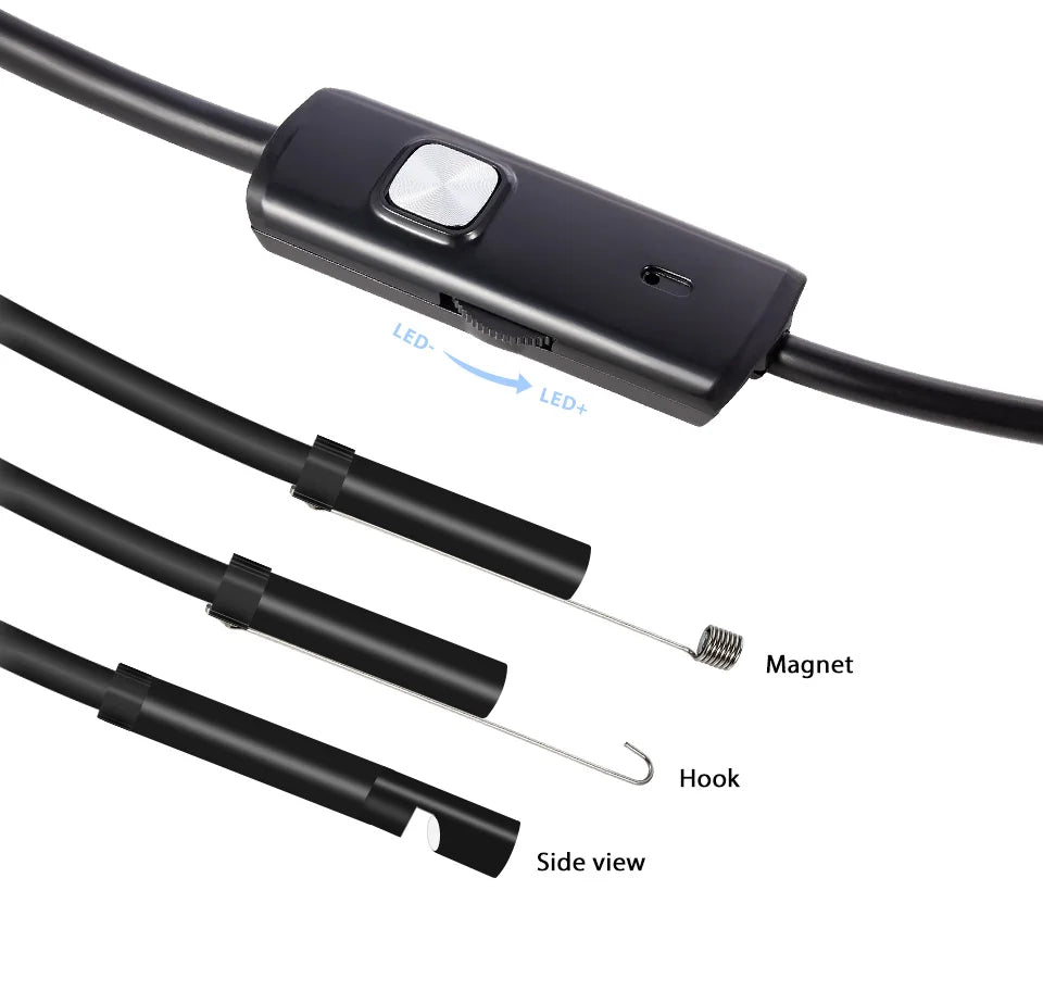 3 in 1 USB Endoscope for OTG Android Phone 7mm Borescope Inspection