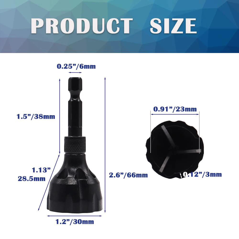 Deburring External Chamfer Tool for Metal High Speed Steel Hex Shank