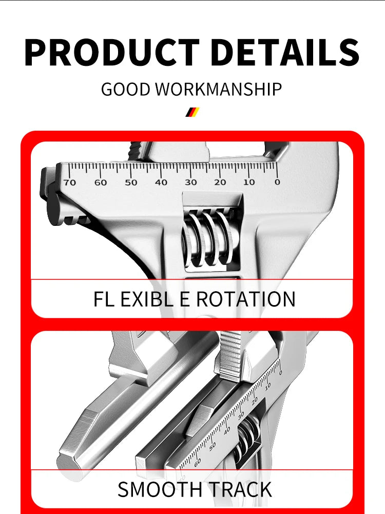 OUDISI multifunctional wrench manual tool bathroom wrench large