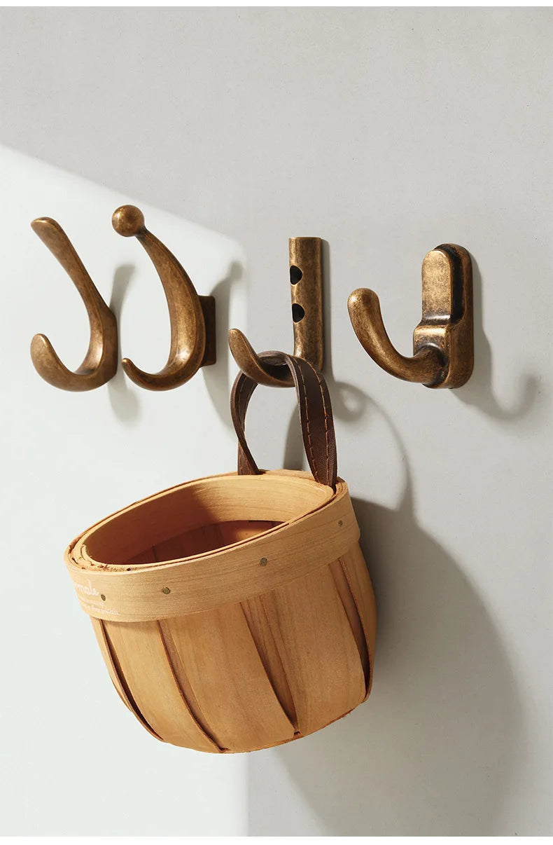 YUTOKO Hook Moon Antique Wall Hanging Clothes Hook Bedroom Robe Hook
