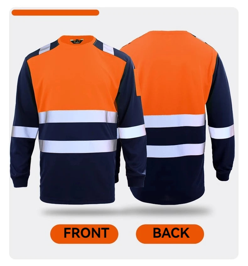 Men's Workwear Shirts Long Sleeve Hi Vis Shirts Workwear Hi Vis Work