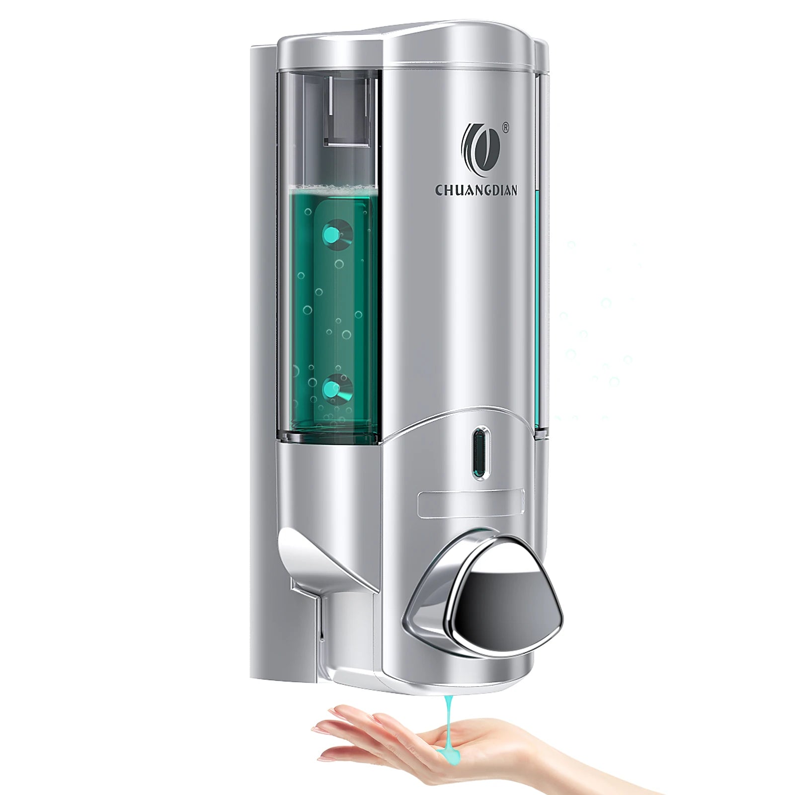 Wall Soap Liquid Dispenser No Drill Bathroom Shampoo